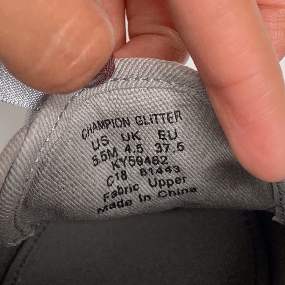 NEW Keds Kids|Kate Spade Champion Glitter Sneakers - Picture 6 of 7